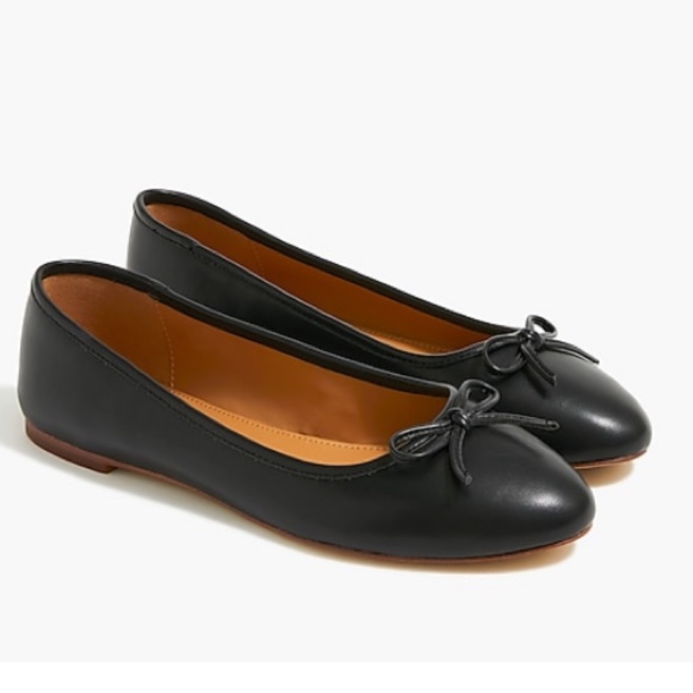 7.5 NWOT black J Crew Factory flats